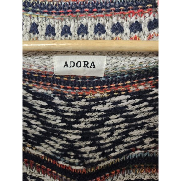 Adora Southwestern Aztec Long Open Cardigan Fringe Comfy Knit Sweater‎ Size S/M - Picture 3 of 11